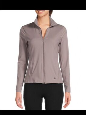 Under Armour Light Taupe Full-Zip Performance Jacket XS